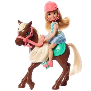 Image of Barbie Clun Chelsea Doll And Pony
