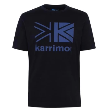 Image of Karrimor Eco Era Large Logo T Shirt Mens - Navy