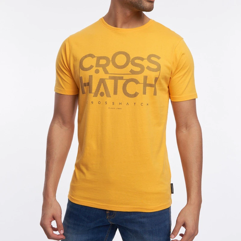 Image of Crosshatch Meshouts T - Yellow Yellow S