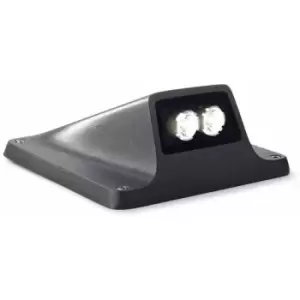 Image of Rexel bollard, LED 2.1W, aluminum and ppma, urban gray