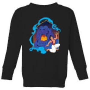 Image of Disney Aladdin Cave Of Wonders Kids Sweatshirt - Black - 9-10 Years