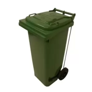 Image of Slingsby Pedal Operated Wheelie Bins, 80L Green