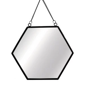Image of Sass & Belle Monochrome Black Hexagon Mirror