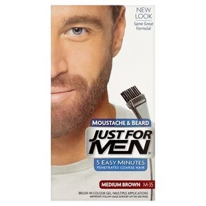 Image of Just For Men Beard Gel Medium Brown M-35 Brown