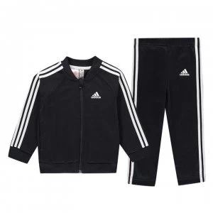 Image of adidas Three Stripes Tricot Toddlers Tracksuit - Navy/White