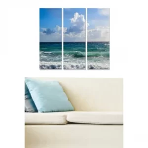 Image of MDF2898133 Multicolor Decorative MDF Painting (3 Pieces)