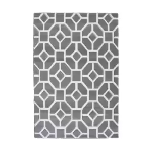 Image of Melrose Textiles Homemaker Daytona Gorton Grey Rug 120 x 170cm