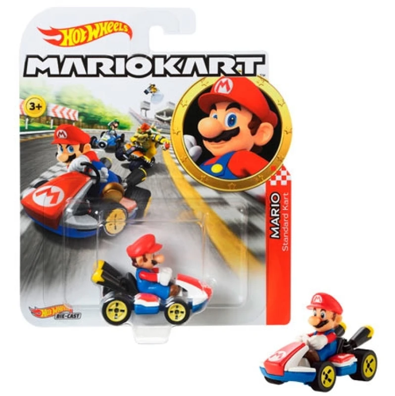 Image of Hot Wheels Mario Kart Mario Mario-HWS-TOY07