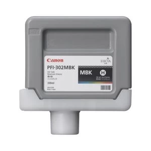 Image of Canon PFI302MBK Matte Black Ink Cartridge