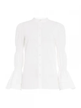 Image of Michael Kors Smock sleeve shirt White