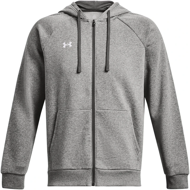 Image of Under Armour UA Rival Fleece Full-Zip Hoodie Mens Carbon male XS