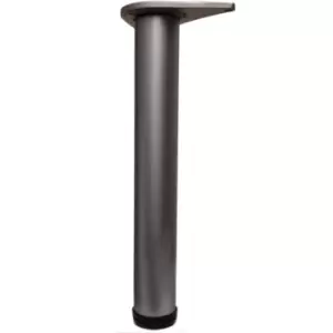 Image of Adjustable Breakfast Bar Worktop Support Table Leg 820mm - Colour Aluminium - Pack of 3
