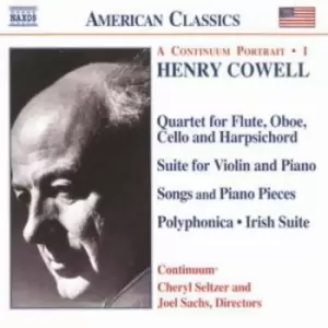 Image of Henry Cowell - Continuum Portrait, a 1 (Sachs, Seltzer, Continuum) CD Album - Used