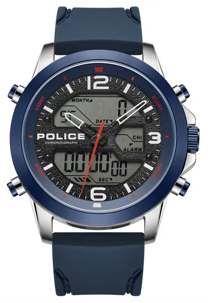 Image of Police PEWJP2194740 RIG Hybrid Chronograph (47mm) Blue Dial Watch