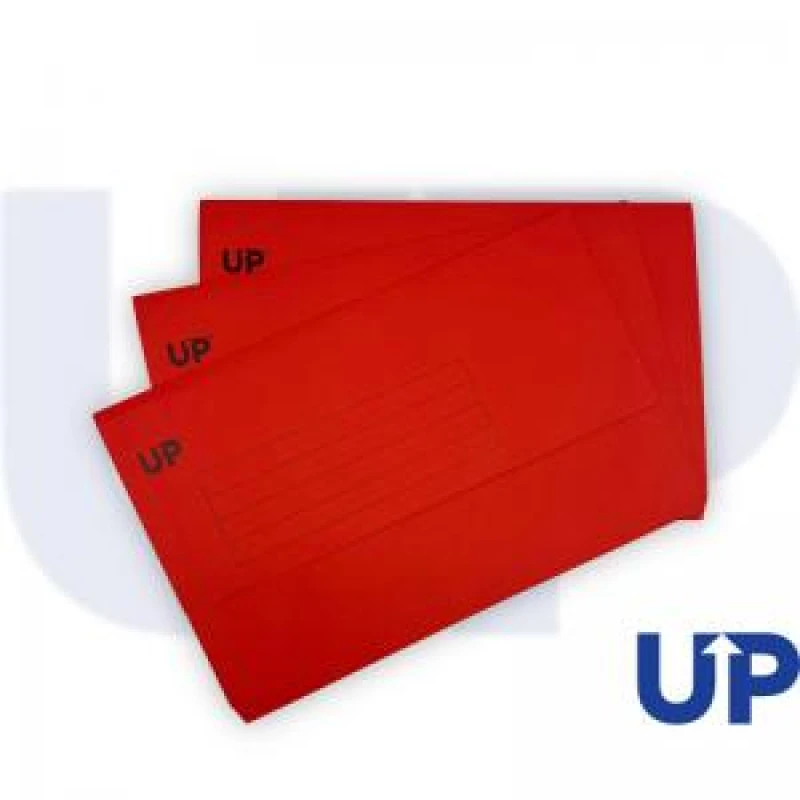 Image of UP Half Flap Document Wallet Pack of 50 - Red
