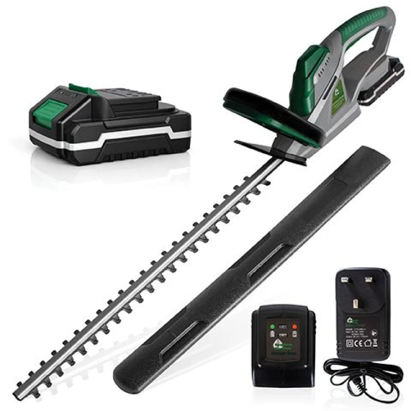 Image of GRACIOUS GARDENS Cordless Hedge Trimmer Cutter 18V with 1 Battery and 1 Charger - Gracious Gardens GGHDG