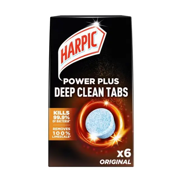 Image of Harpic Power Plus Deep Clean Toilet Tablets, 6 per Pack