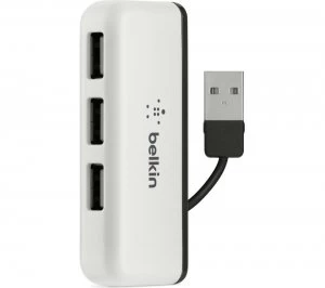 Image of Belkin Travel 4 port USB 2.0 Hub White