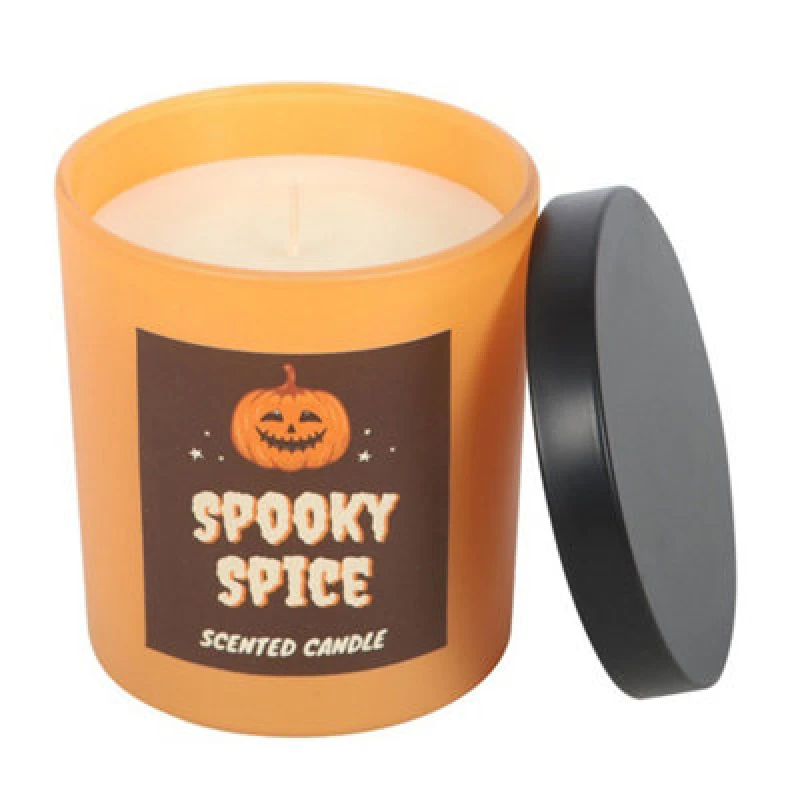 Image of Something Different Something Different Spooky Spice Cinnamon Candle in Orange Orange One Size Unisex 5063852075737