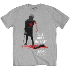 Image of Monty Python - Tis But A Scratch Unisex Medium T-Shirt - Grey