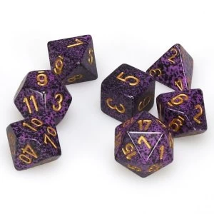 Image of Chessex Speckled Poly 7 Dice Set : Hurricane