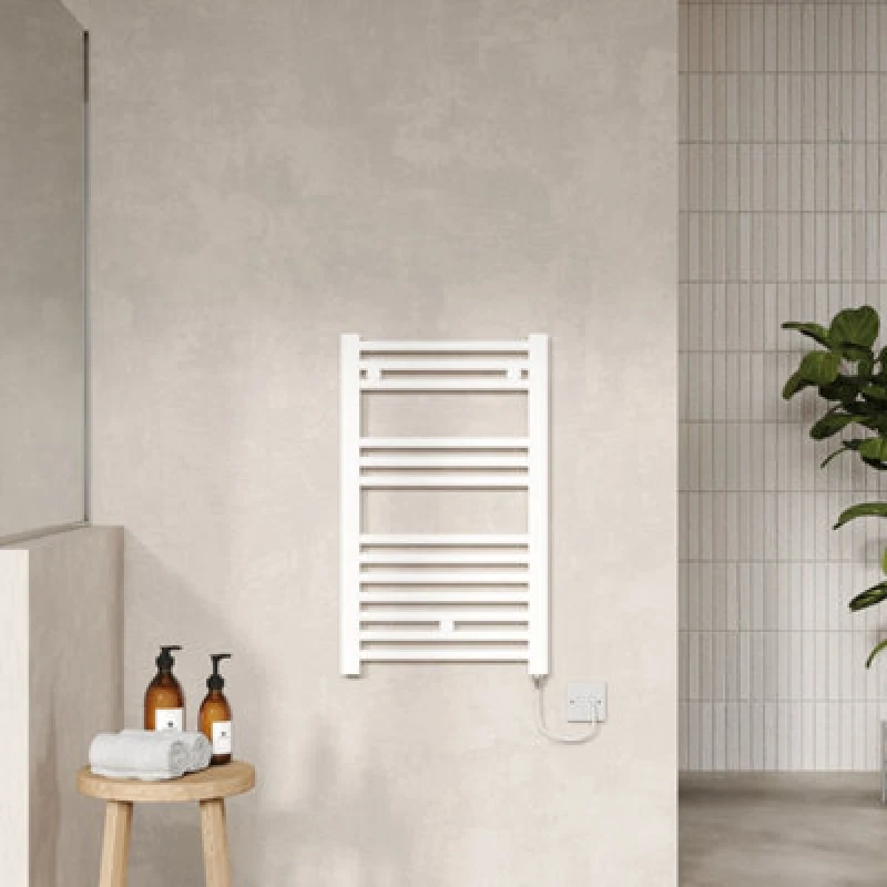 Image of Nuie Round Radiator 720 X 400Mm (300W) White MTY156