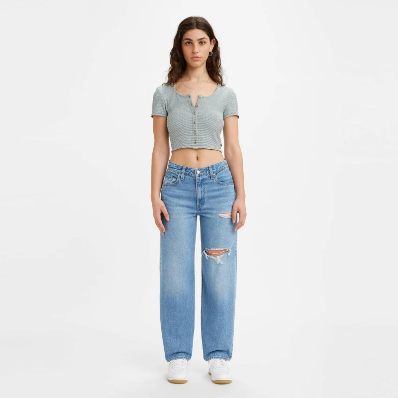 Image of Levis Baggy Dad Jeans In The Middle female 32 L30