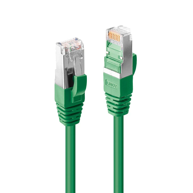 Image of Lindy 47677 networking cable Green 1m Cat6a S/FTP (S-STP)