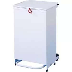 Image of White Sack Holder Waste Pedal Bins 50 Litre