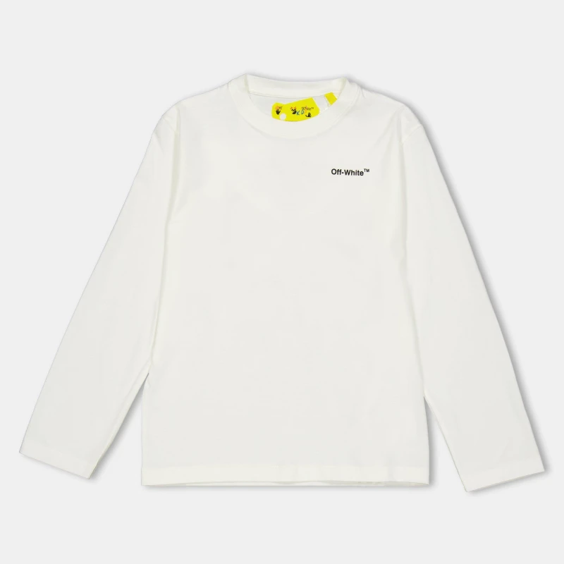 Image of Off White Kids Long-Sleeve Plain Shirt White Multi male 8Y