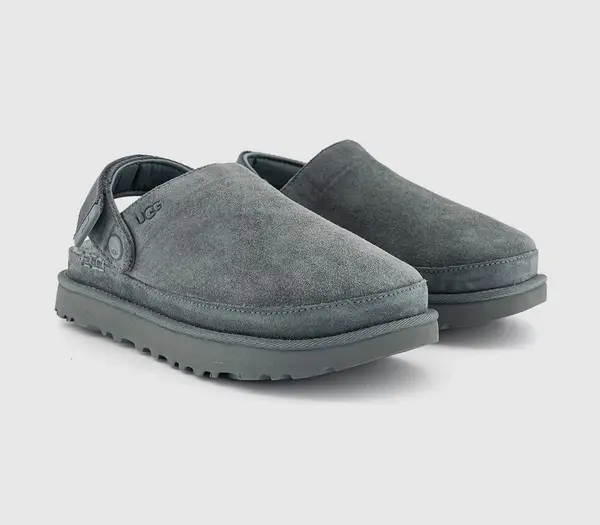 Image of UGG Womens Goldenstar Clogs Rainstorm Grey, 3