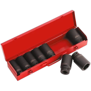 Image of Sealey 9 Piece 3/4" Drive Deep Hexagon Impact Socket Set 3/4"
