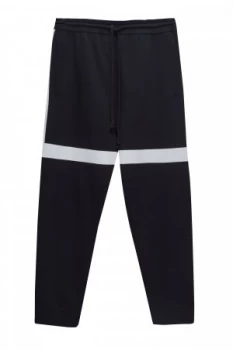 Image of Mens French Connection Lakra Ski Knit Jogger Black White