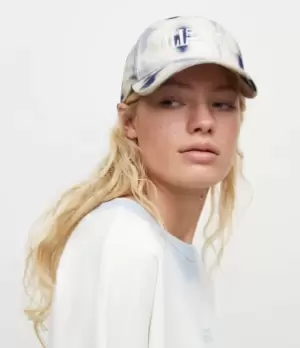 Image of AllSaints Womens Oppose Tie Dye Baseball Cap, Light Indigo