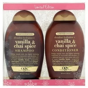 Image of OGX Shampoo and Conditioner Gift Pack Vanilla and Chai Spice