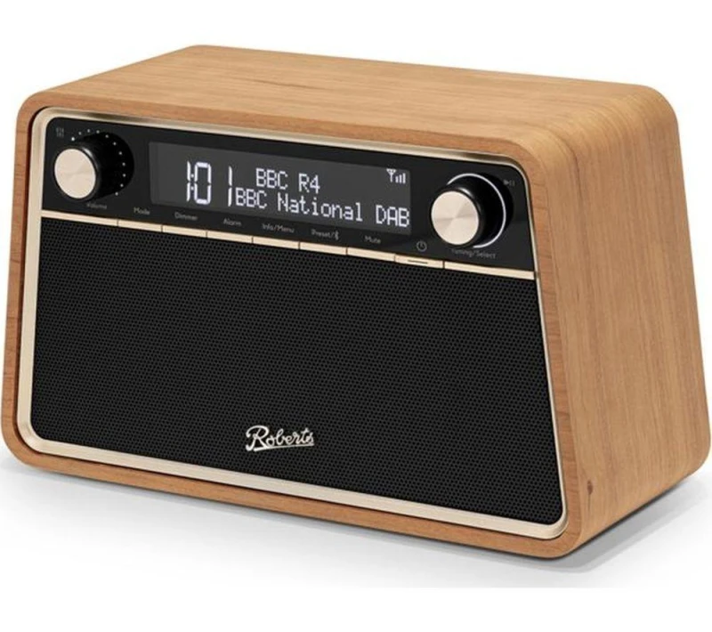 Image of ROBERTS Reva DAB Retro Bluetooth Radio - Cherry, Brown,Black 5038301313791