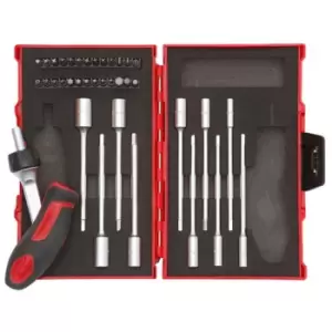 Image of Gedore Tool set with T-handle ratchet 1/4 37pcs