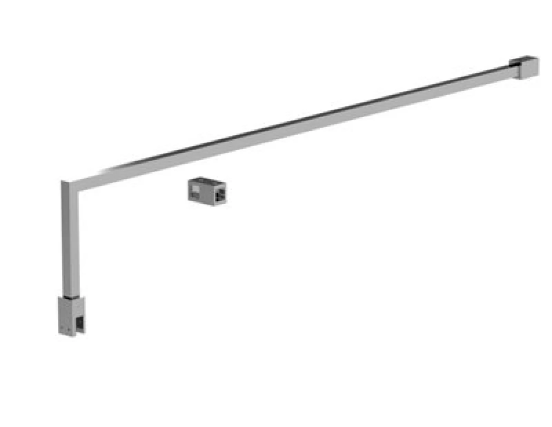 Image of Balterley Wetroom Accessories Screen Support Bar Kit Chrome Silver unisex