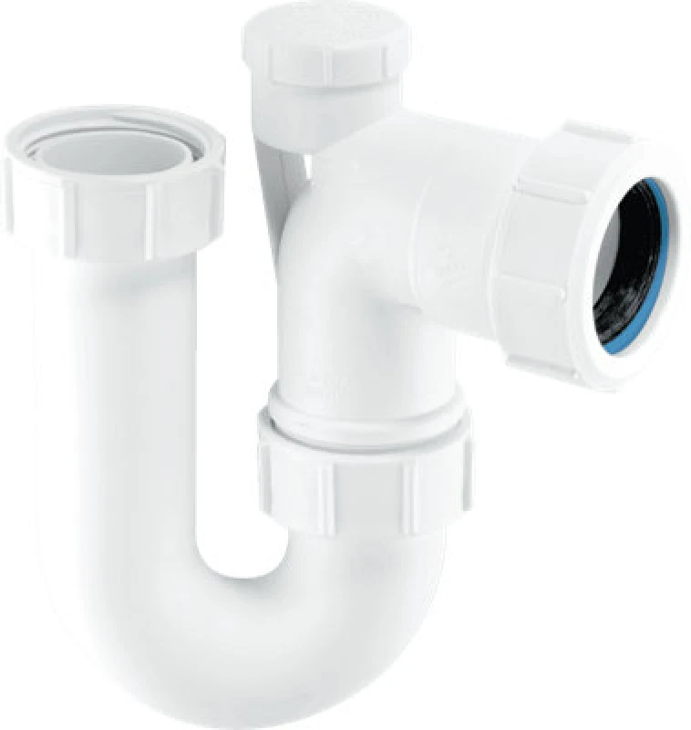 Image of Mcalpine Se10V 75mm Water Seal Tubular Swivel Anti-Syphon (Silentrap) 'p' Trap With Universal Outlet
