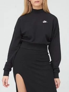 Image of Nike Nsw Essential Collar Sweatshirt - Black