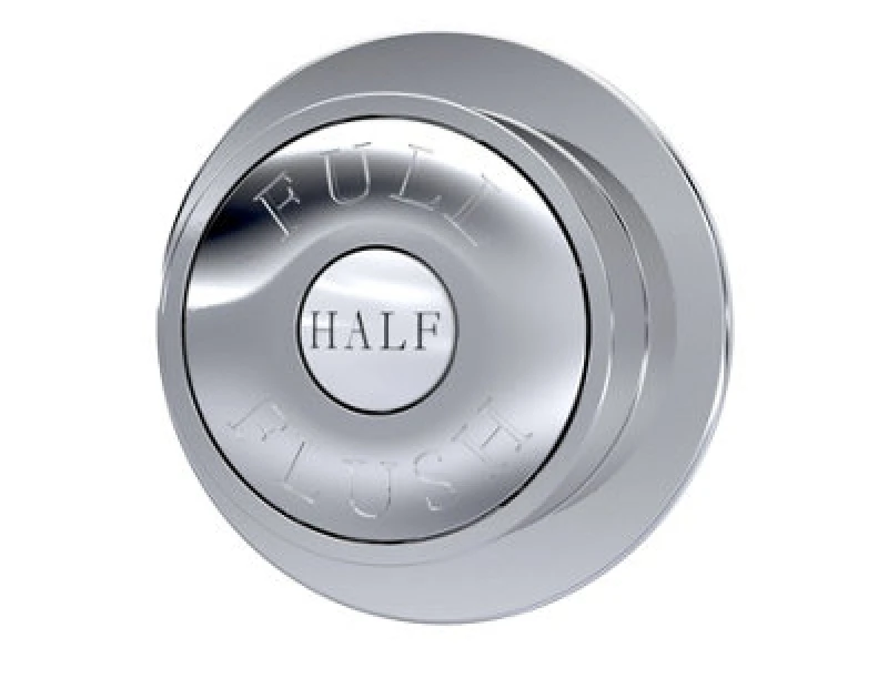 Image of Balterley Traditional Dual Flush Push Button Chrome 72mm Silver unisex