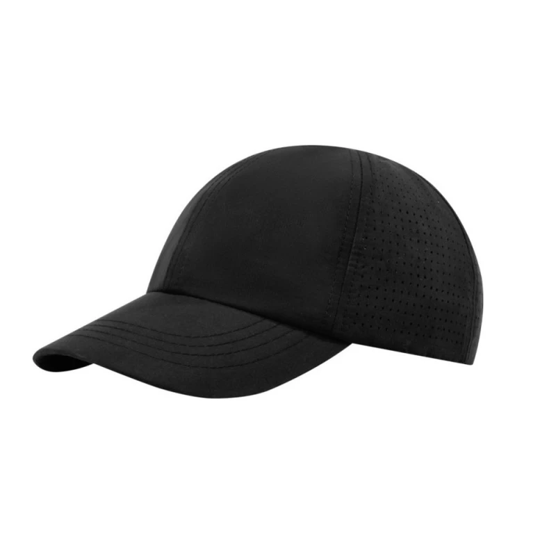 Image of Elevate NXT Mens Mica 6 Panel Cool Fit Cap in Black Male One Size