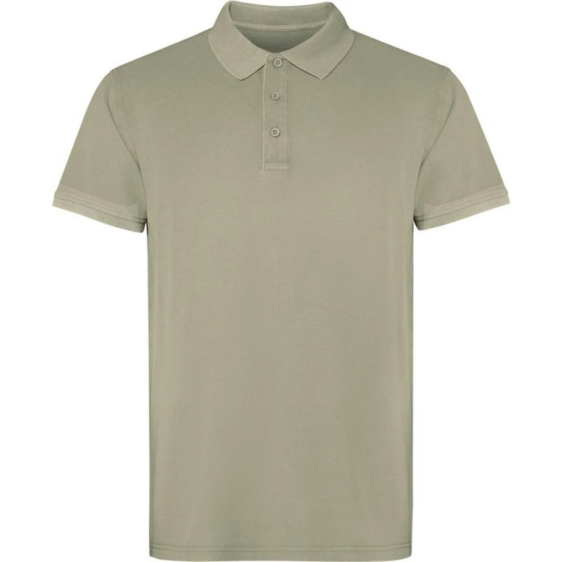 Image of ROLY Mens Cobain Short-Sleeved Polo Shirt in Khaki Size: Small Khaki Male S