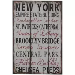 Image of New York Plaque - Premier Housewares