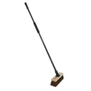 Image of Charles Bentley Charnwood Bassine Wooden Garden Broom - 300mm