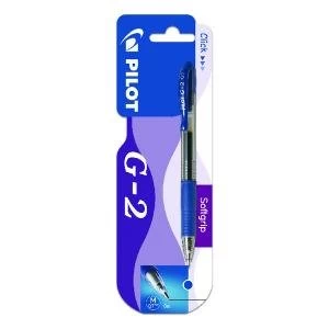 Image of Pilot G207 Gel Retractable Rollerball Blister Card Blue Pack of 12