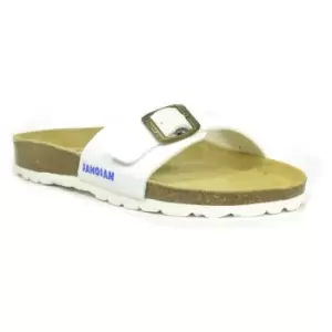 Image of Sanosan Womens/Ladies Malaga Sano Sandals (7 UK) (White/Brown)