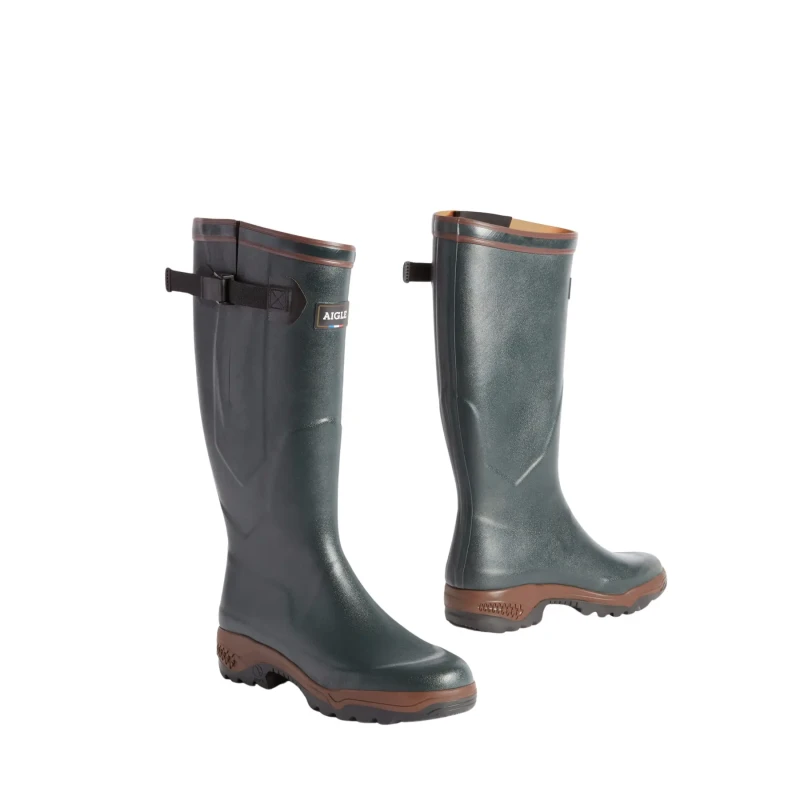 Image of Aigle Parcours 2 ISO Open Zip Wellingtons Bronze Green - UK 10-10.5 / EU 45 Green male PS4289BRN45