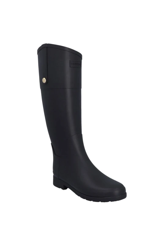 Image of Hunter Womens Refined Riding Boot in Black Size: 5 Black Female 5