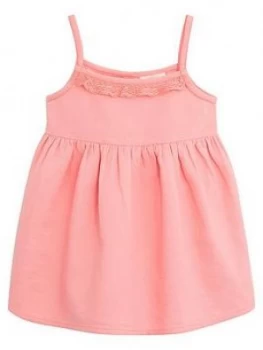 Image of Mango Baby Girls Strappy Dress - Pink